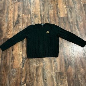 Lauren Ralph Lauren Cableknit Sweater, 100% lambs wool Sz L